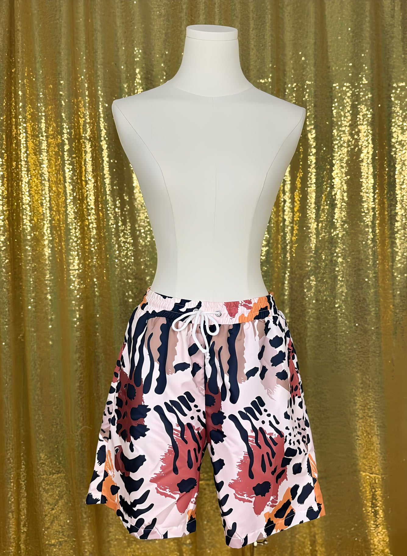 Unisex Swim Shorts - Wild Animal Print